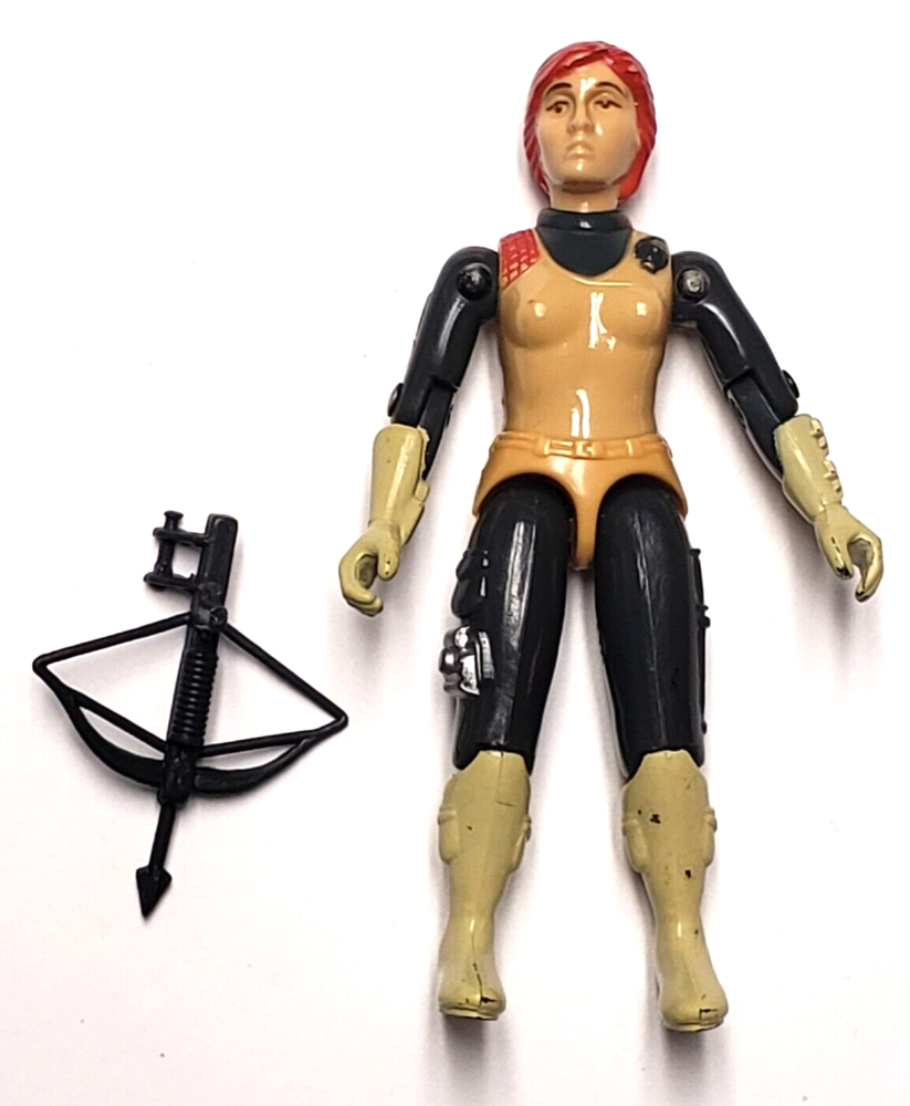 GI JOE COBRA VINTAGE 1982 STRAIGHT ARM SCARLETT COUNTER INTELLIGENCE COMPLETE