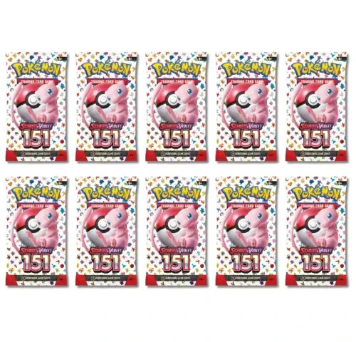 RIP & SHIP - (10X PACKS) POKEMON TCG 151 SCARLET & VIOLET SEALED