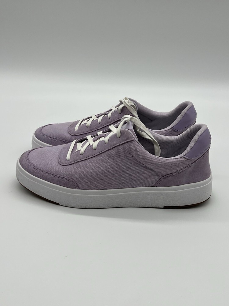 Kizik Prague Unisex Canvas Suede Sneakers in Lilac Purple Women's 12.5W Men's 10.5W