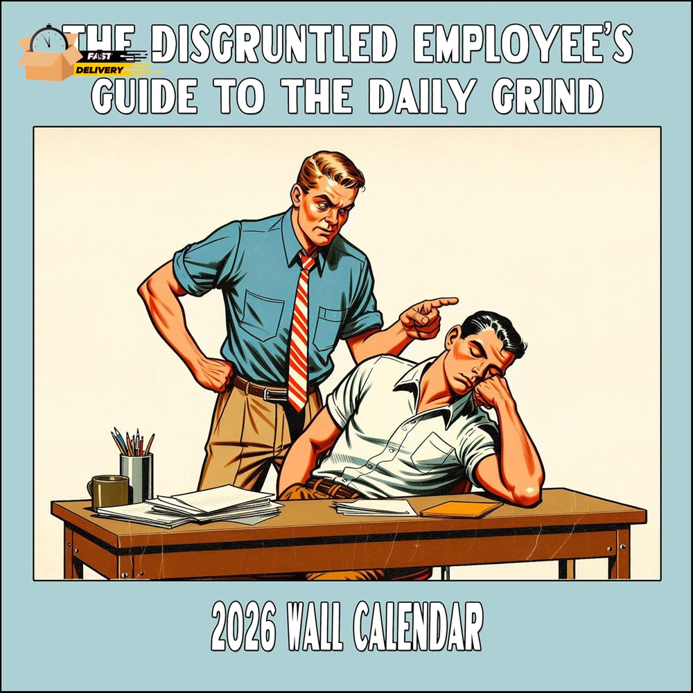 2026 Disgruntled Employee'S Guide to the Daily Grind White Elephant Monthly Wal