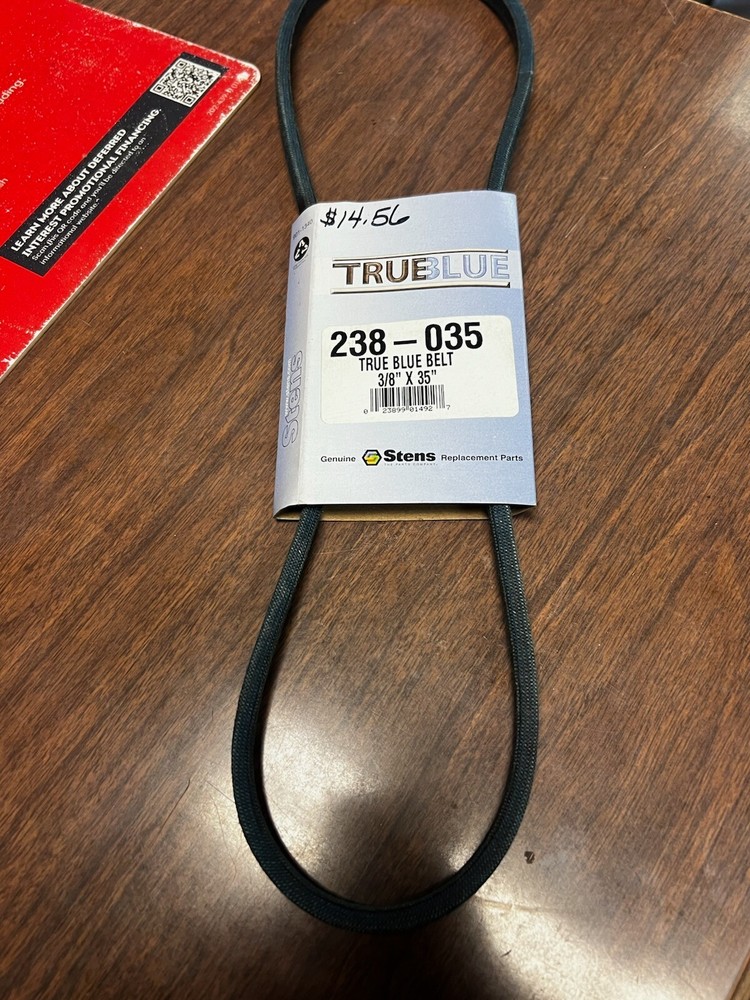 Genuine Stens 238-035 TrueBlue Belt John Deere GC00081 PT15260