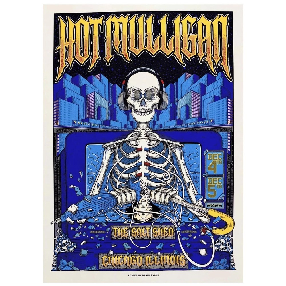 Hot Mulligan The Salt Shed Chicago Dec 4–5 2025 Poster