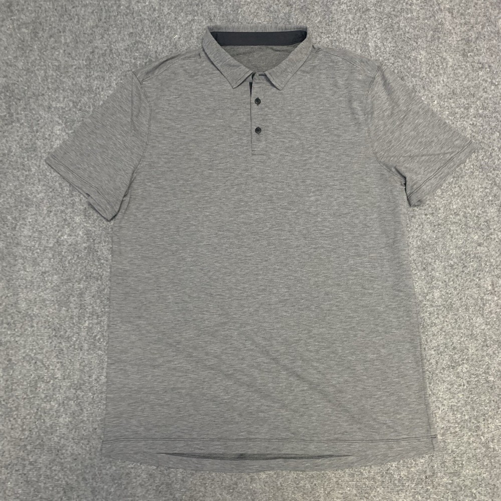 Lululemon Polo Shirt Mens Size Large Sz L Short Sleeve