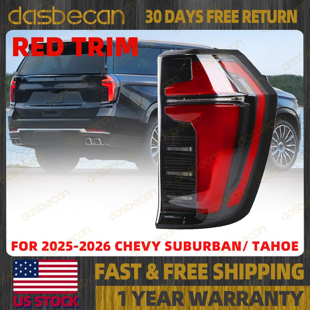 Right Passenger Side LED Tail Light for Chevy Suburban Tahoe 2025-2026 85765645