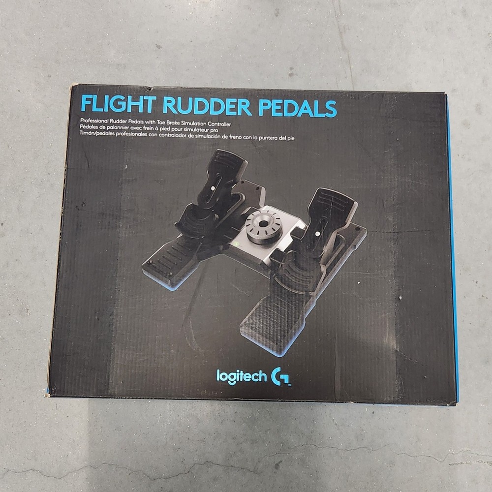 Logitech Flight Rudder Pedals for Realistic Flight Simulation