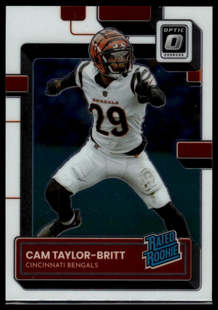 2022 Donruss Optic Cam Taylor-Britt Rated Rookie RC #271 Football Card