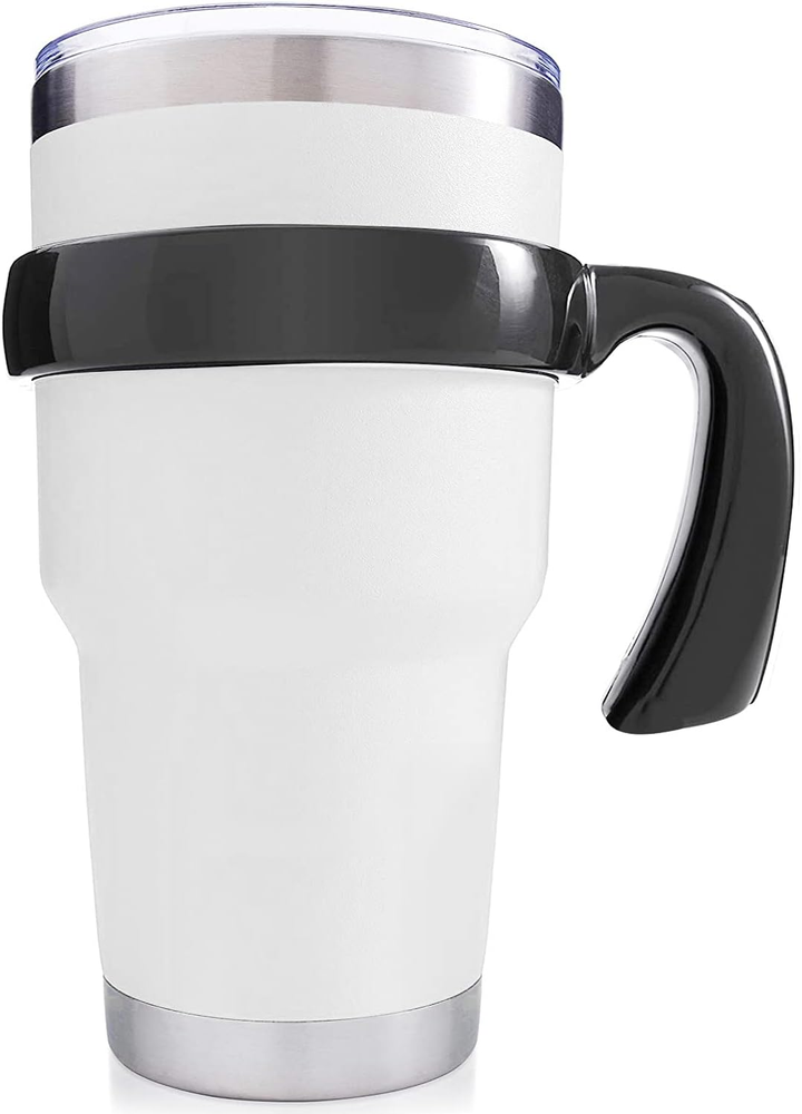 Tumbler Handle for 30Oz Rambler Cup, Anti-Slip Mug Grip, Black