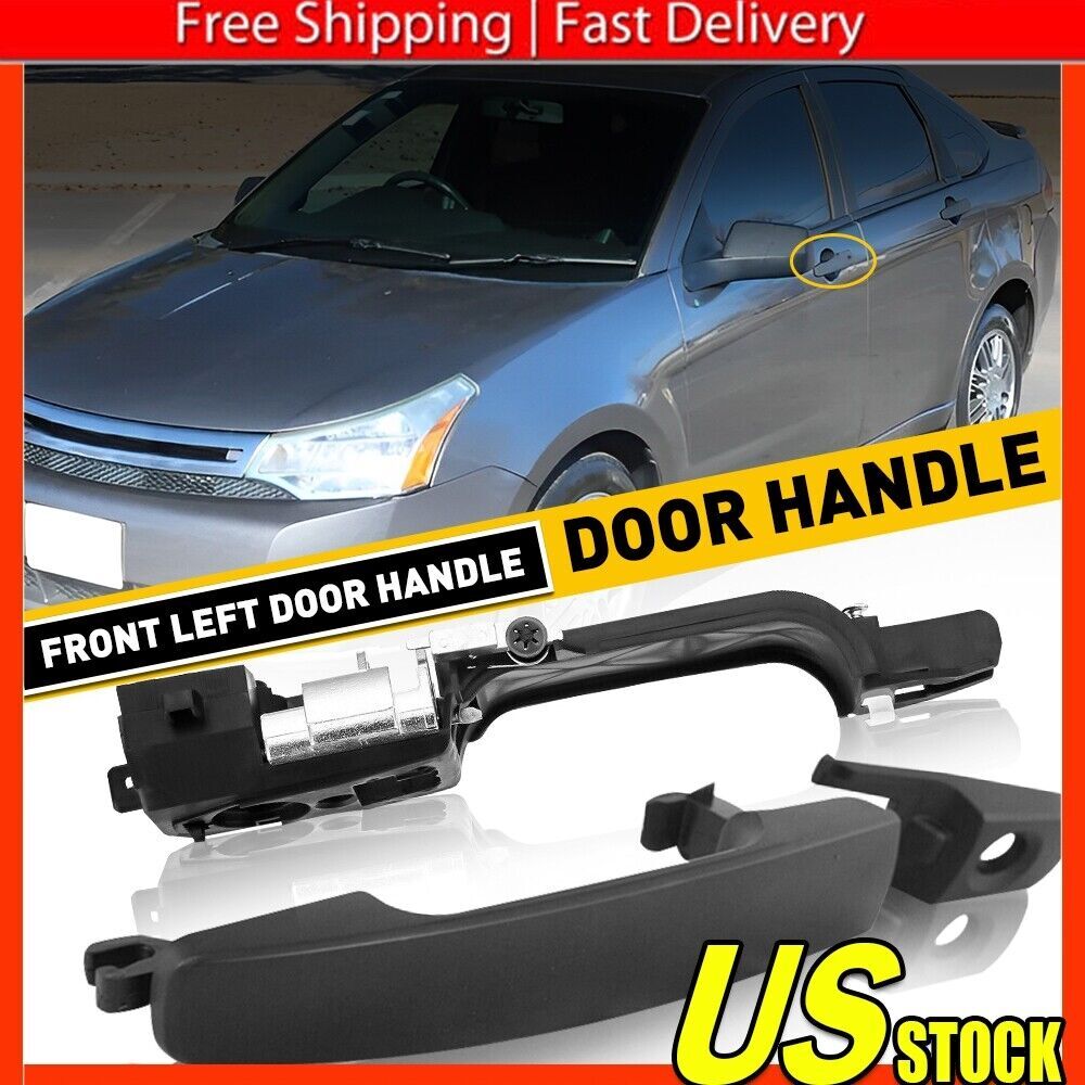 2008-2011 Ford Focus LH Driver Side Door Handle with Bracket Primed