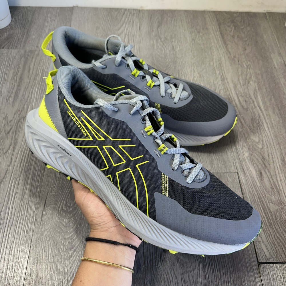 Asics Gel Excite Trail 2 Mens Running Shoes Gray Athletic Sneaker Size 13