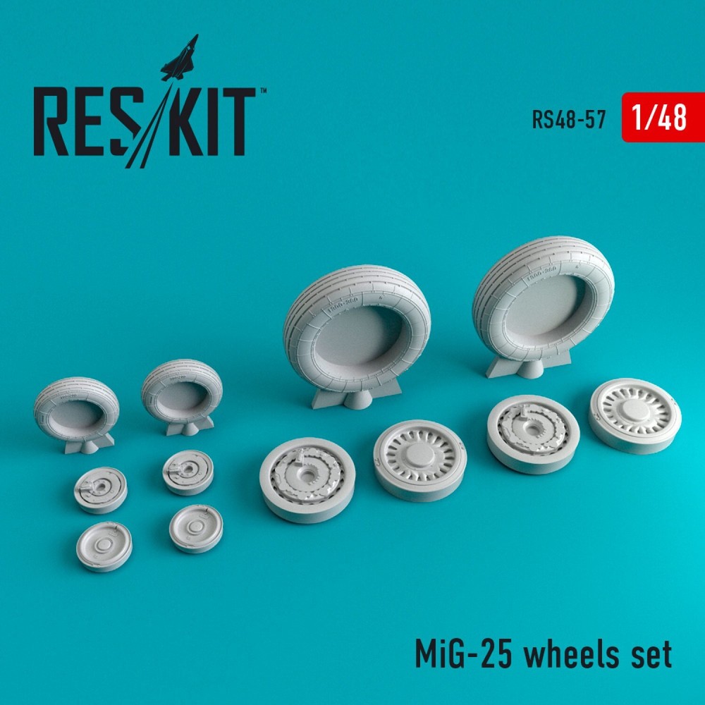 MiG-25 Wheels Set 1:48 ResKit RS48-0057