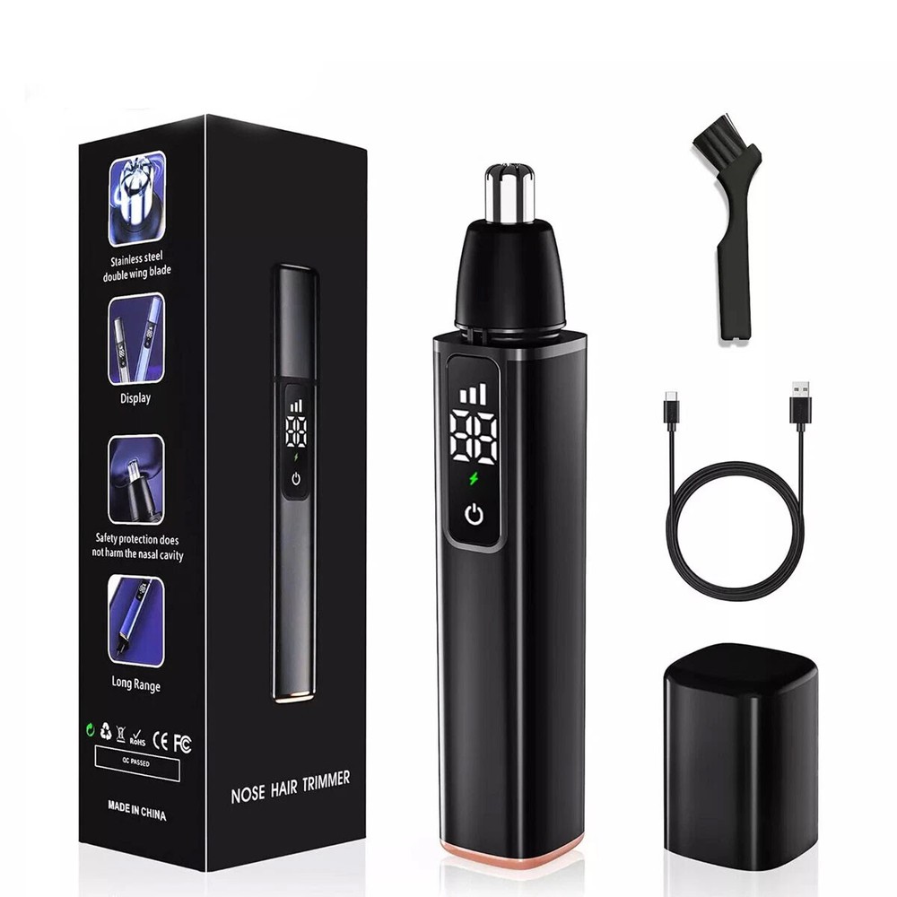 Water Resistant Nose Eyebrow Trimmer and Ear Hair Remover Beard Clipper