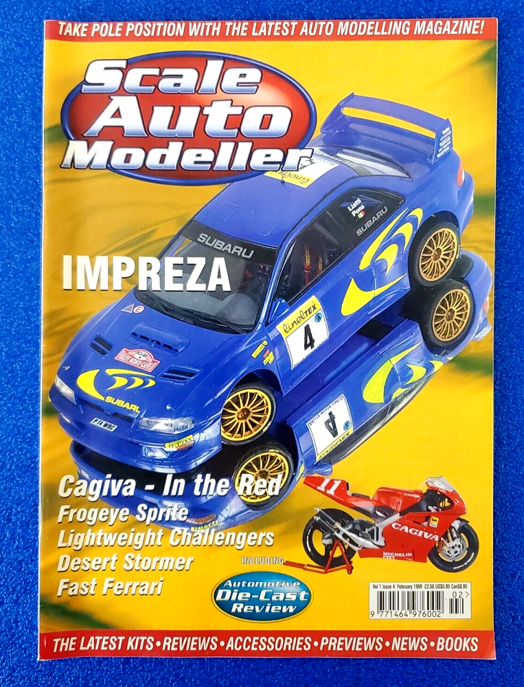 SCALE AUTO MODELLER: IMPREZA FEBRUARY 1999 VOL. 1 ISSUE #4 DIECAST MAGAZINE