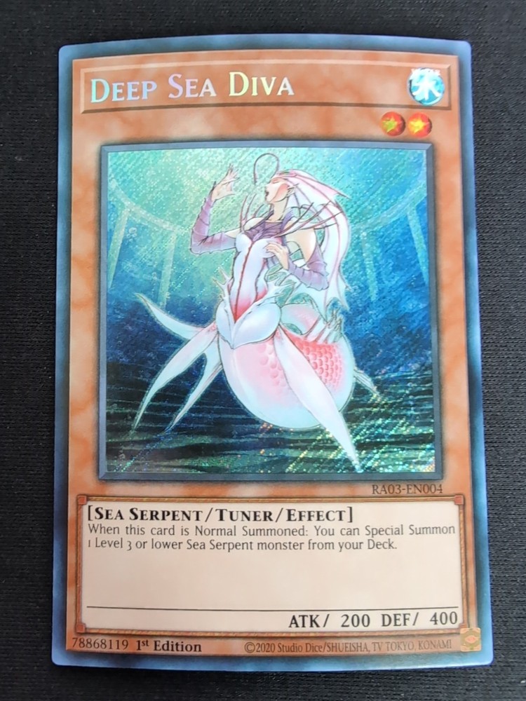 Yu-Gi-Oh Deep Sea Diva Secret Rare RA03-EN004 Trading Card