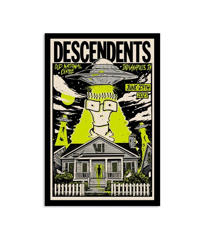 Descendents 2023 Indianapolis IN Tour Poster Punk Rock Memorabilia