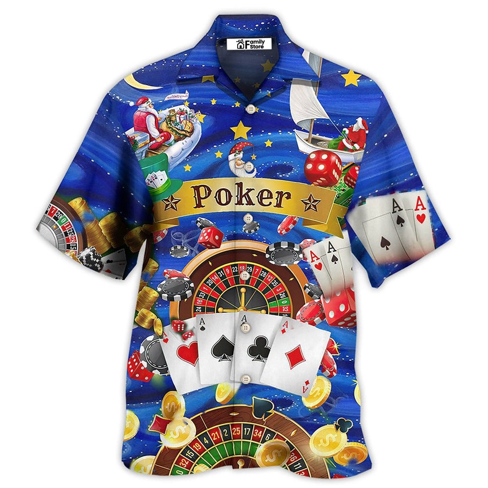 Born to Play Poker Forced to Work Love Play Hawaiian Shirt Design