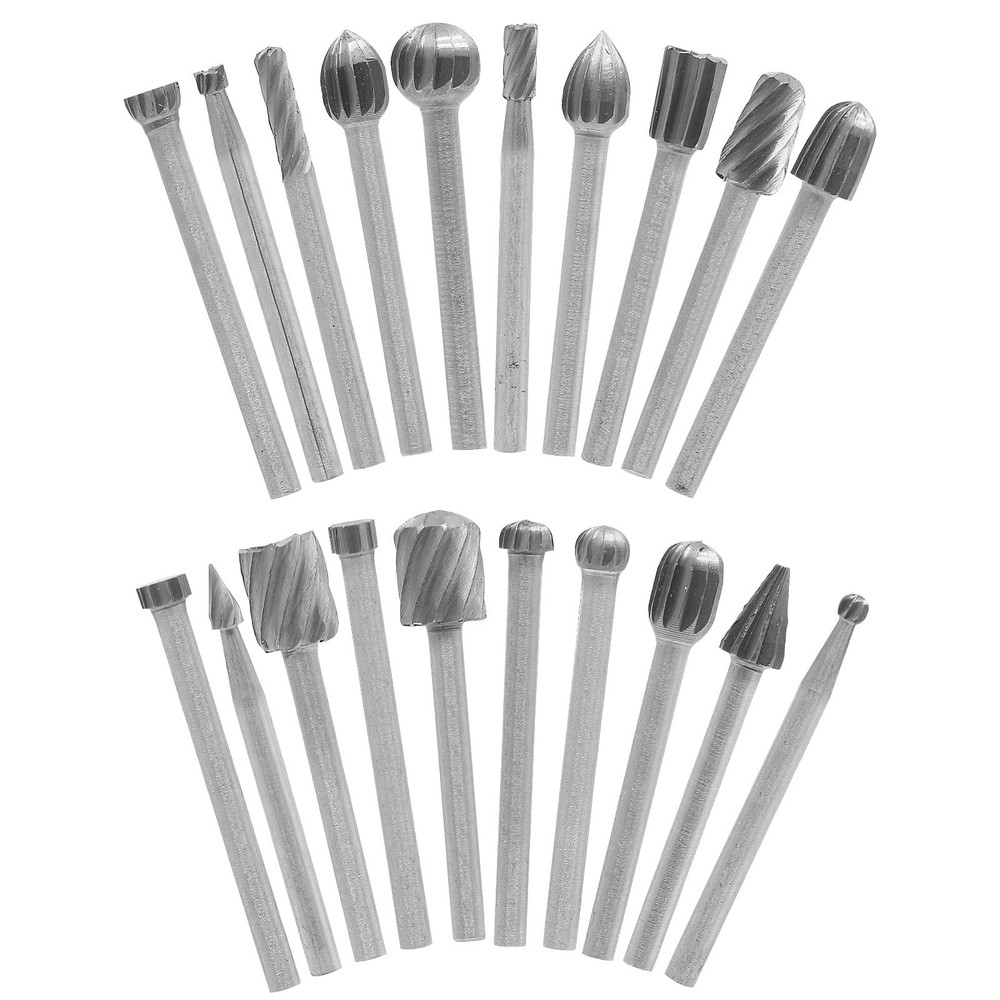 Aracombie 20pcs Tungsten Carbide Burr Set Rotary Grinding Bit, 1/8 Inch Shank...