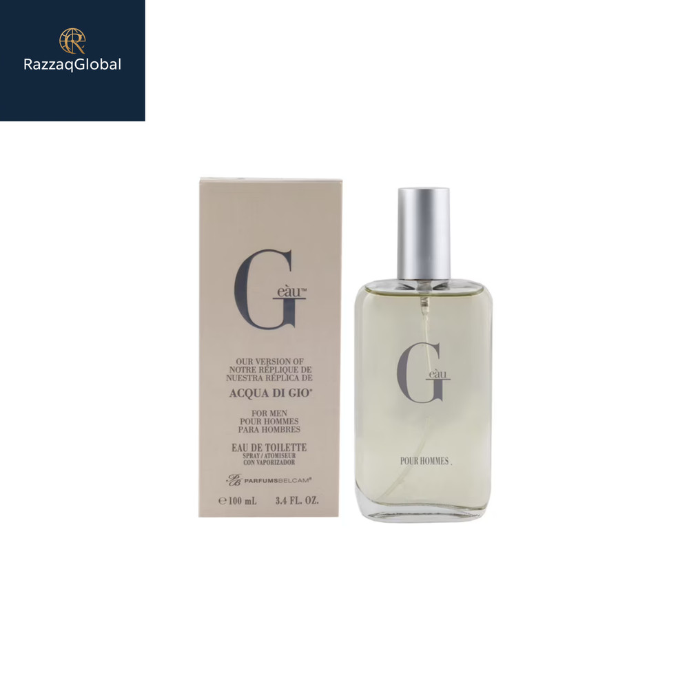 ParfumsBelcam Geau Eau De Toilette Spray, Men’s Cologne, 3.4 fl oz
