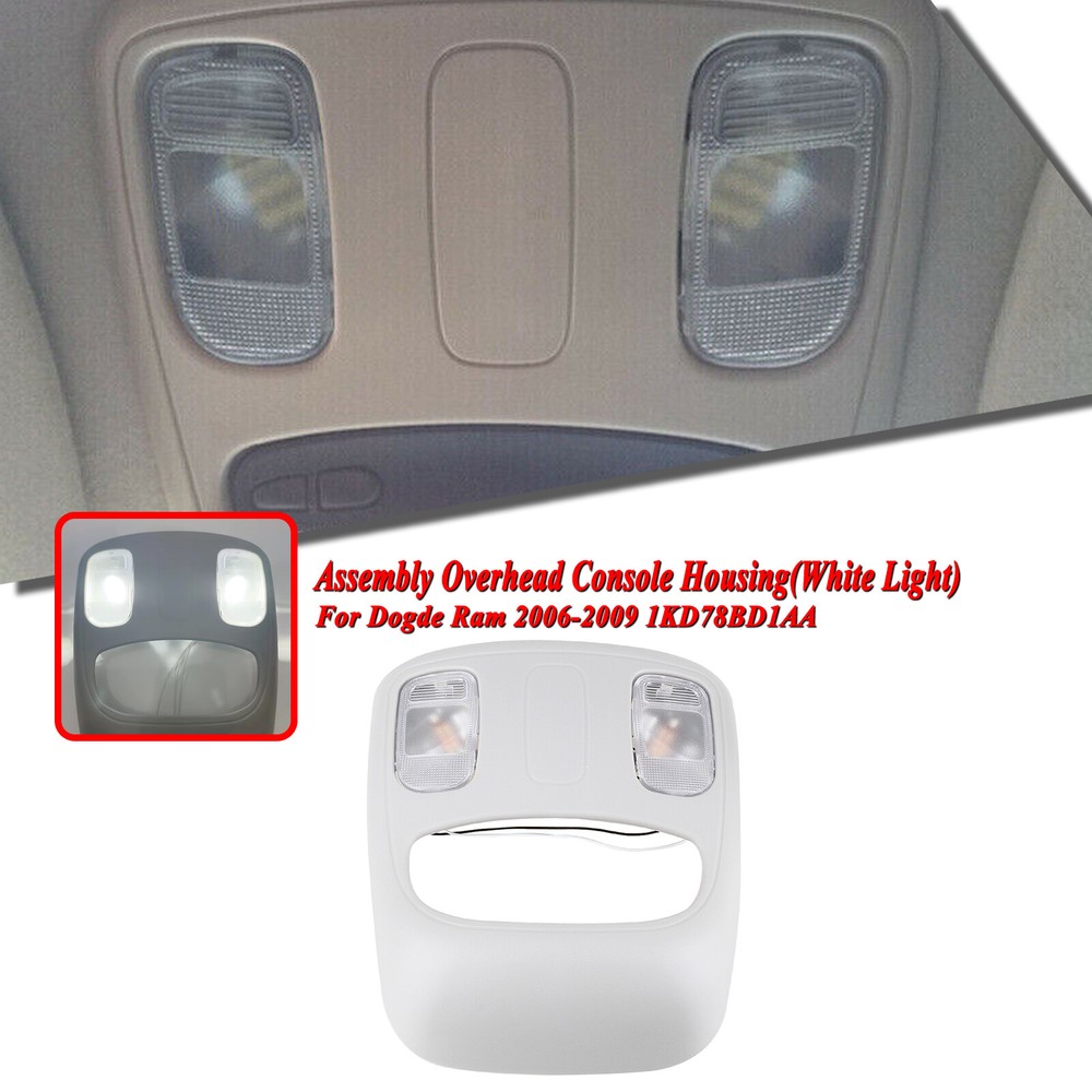 Car Assembly Overhead Light Console Housing For Ram 1500 2500 3500 2006-2009 1PC