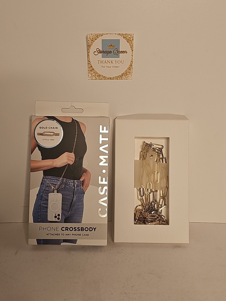 Case-Mate - Crossbody Chain for Any Cell Phone - Gold