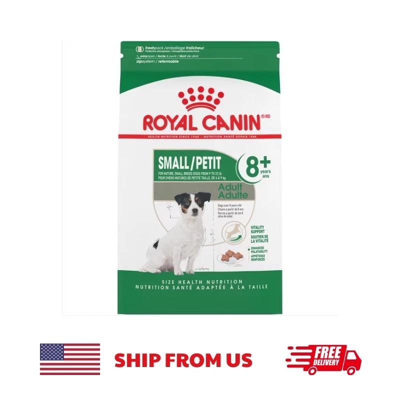 Royal Canin Small Adult 8+ Dry Dog Food for Senior Small Breeds 13-lb Bag
