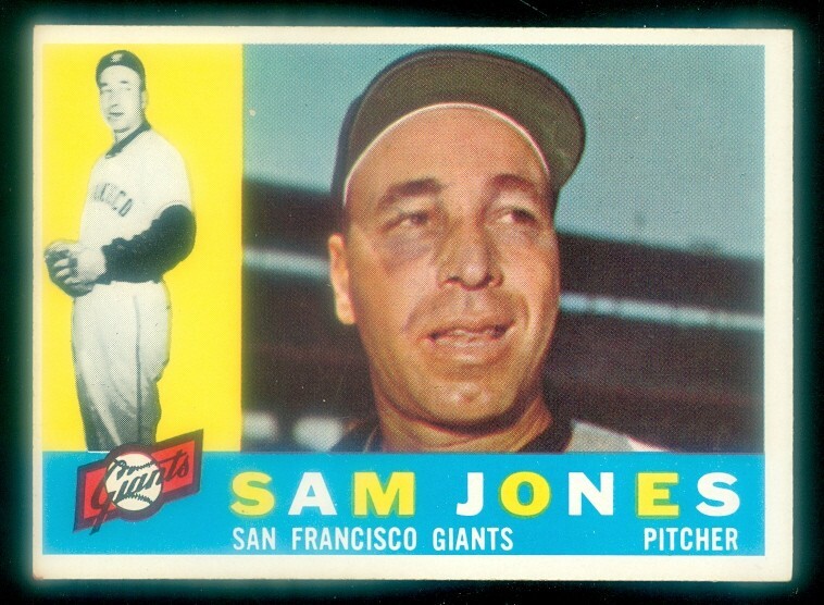 1960 Topps #410 Sam Jones Baseball Card EXMT Condition