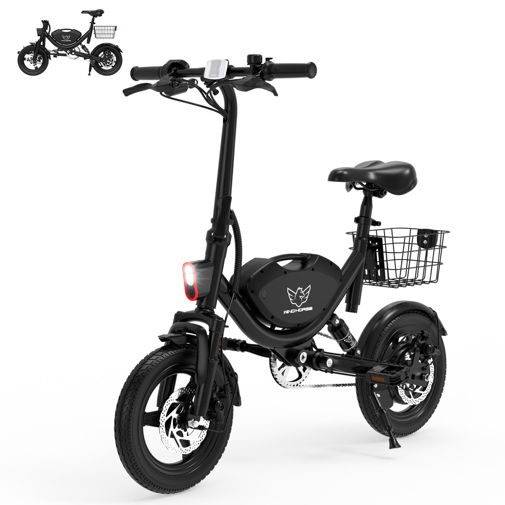 36V 500W Folding Electric Bike for Adults 22MPH Electric Bicycle Commuter 35MIle