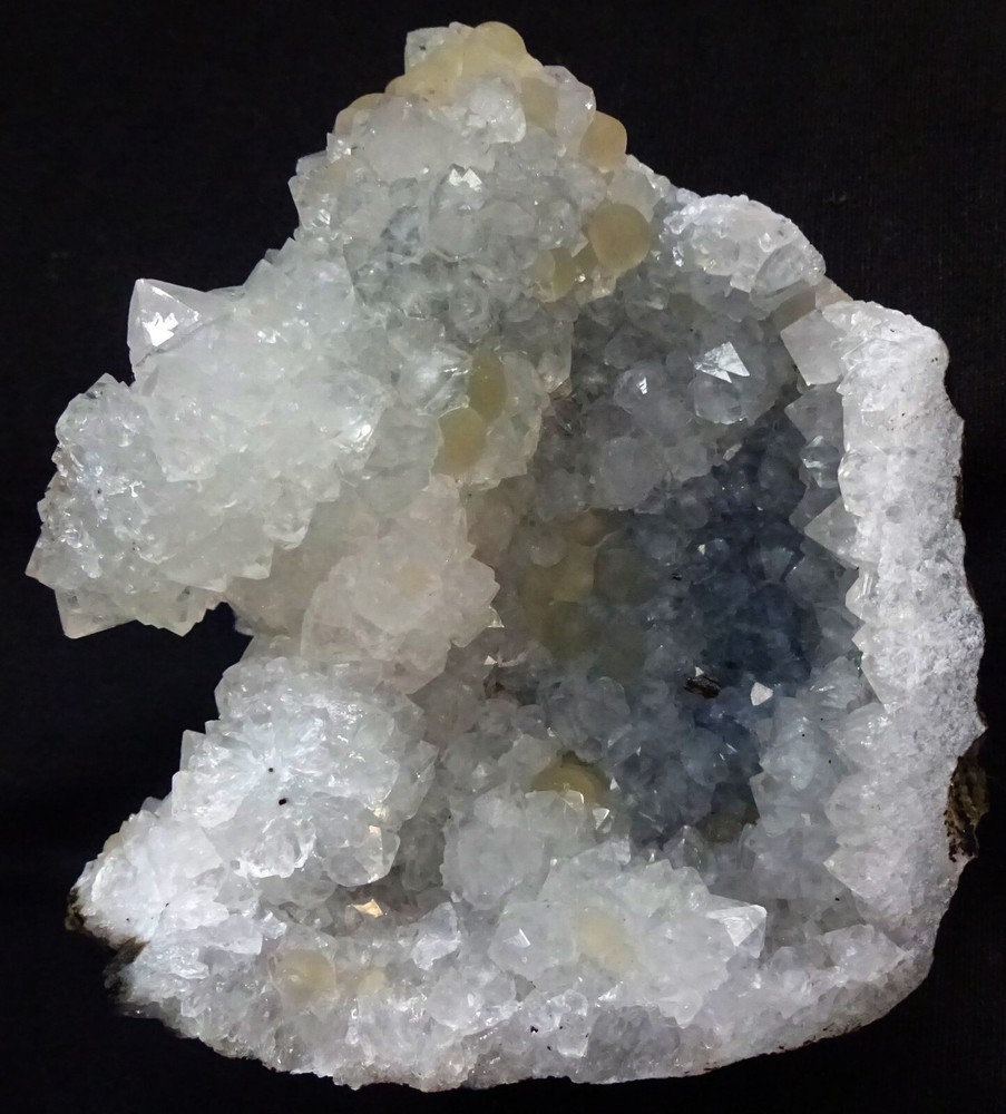 Stunning Fluorite Balls on Matrix Quartz Geode Mineral Specimen #15.4