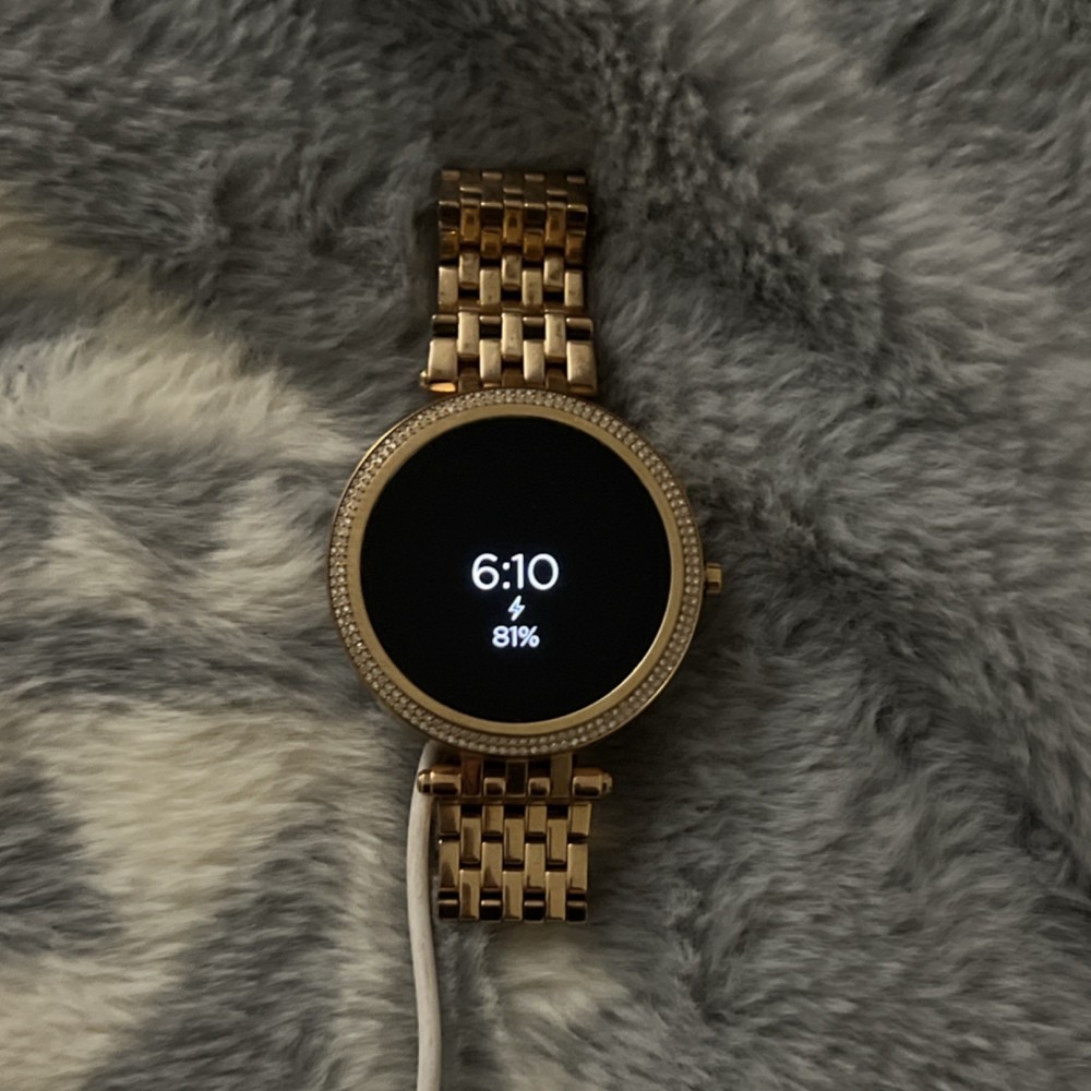 Michael Kors gold stainless steel smart watch touch screen Bluetooth