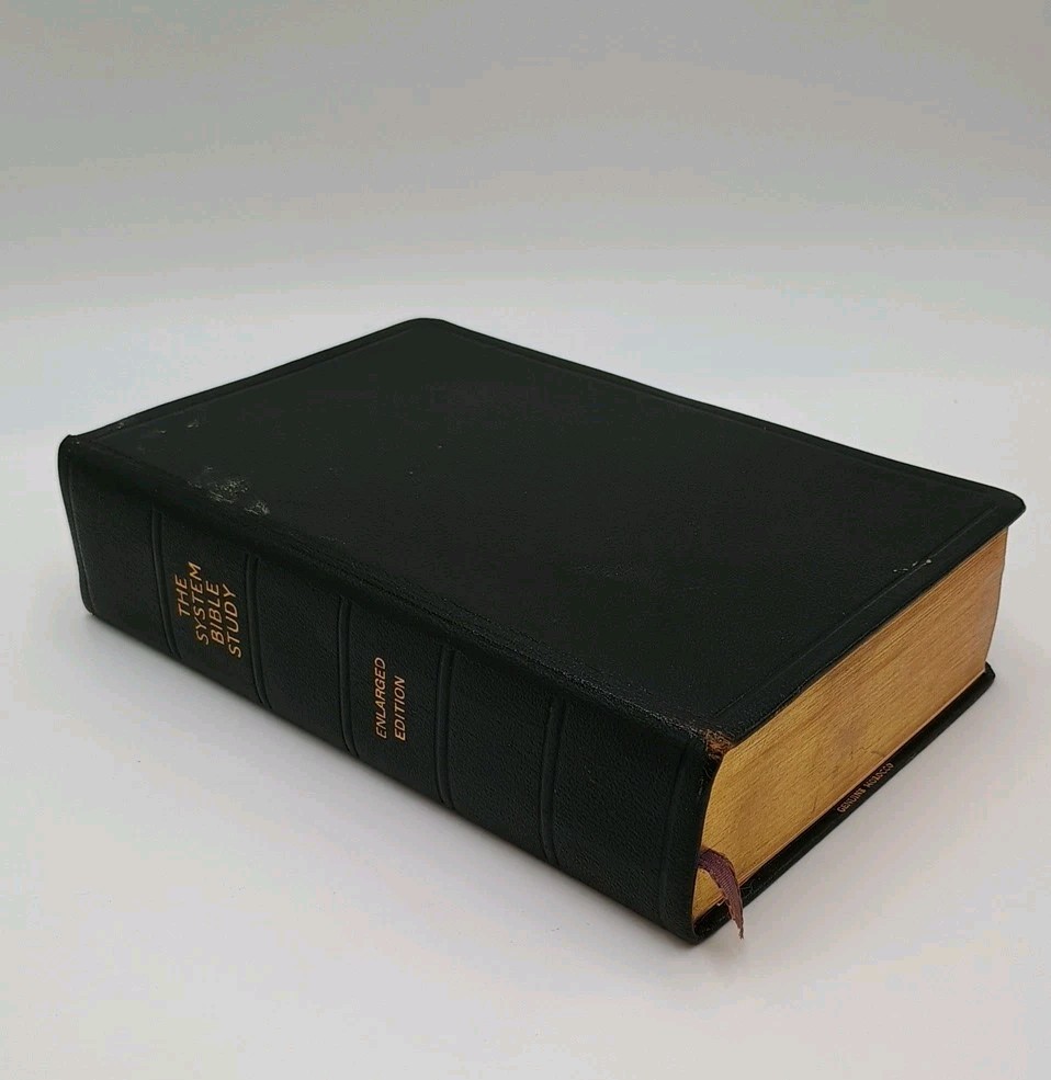 1964 KJV Bible Study System Edition – Genuine Morocco Leather