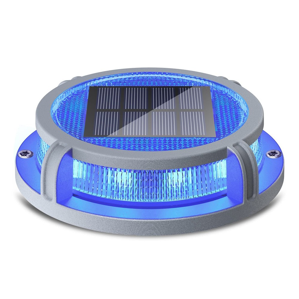 Solar Deck Lights Outdoor 16 LED 2 Modes Waterproof Driveway Path Dock Lighting