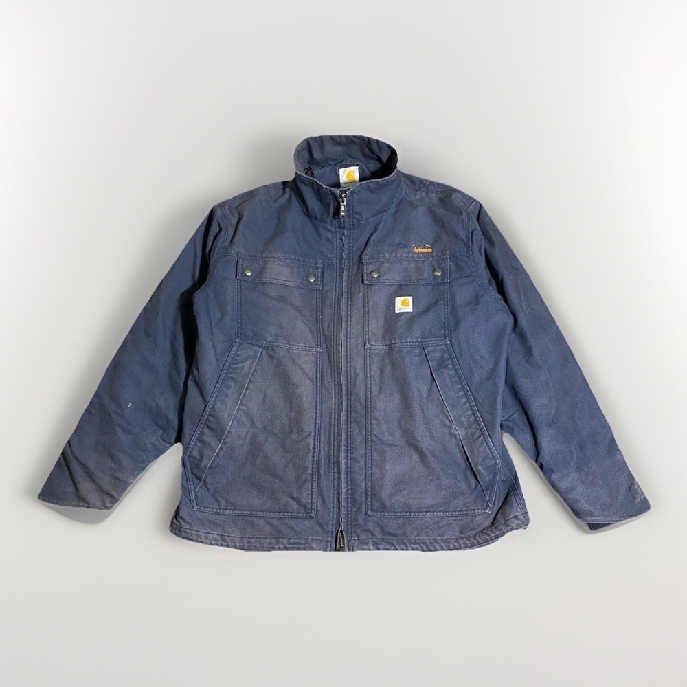 Carhartt Jacket Mens X-Large Blue Quick Duck Jefferson Traditional 3M Thinsulate