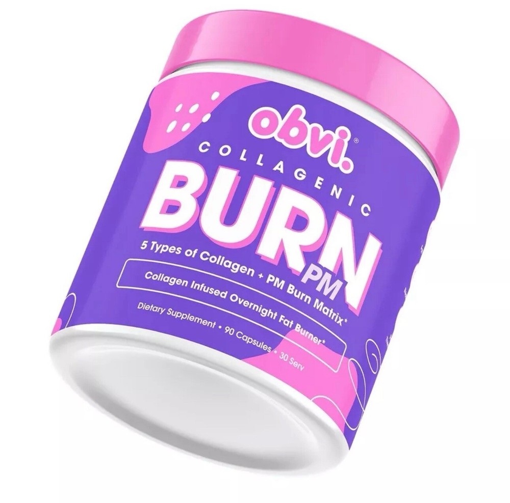 Obvi Collagenic Burn PM -Thermogenic Weight Loss, Boost Energy & Metabolism-90