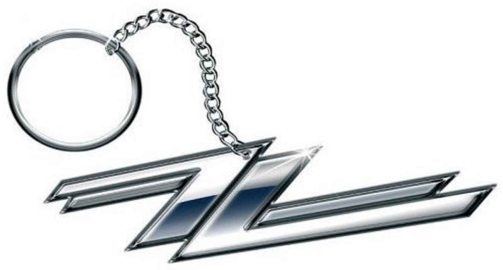 ZZ Top Official Metal Keychain Keyring with Twin Z Logo  