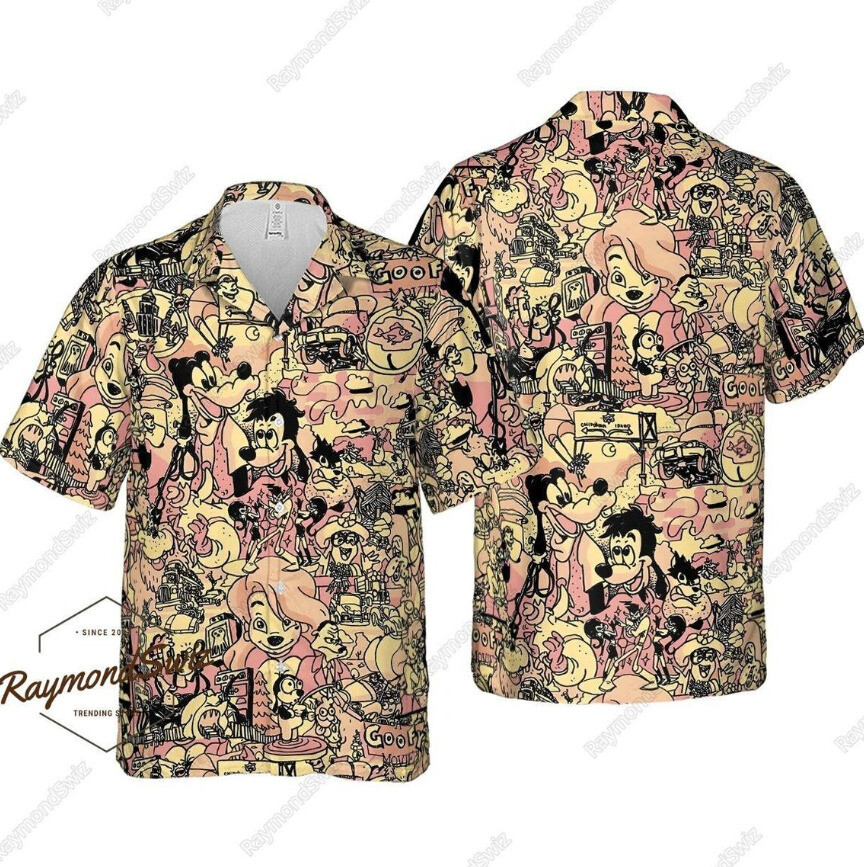 Goofy Movie 3D HAWAI SHIRT Halloween Gift Best Price Christmas Gift Us Size