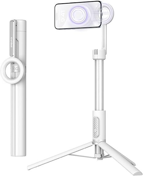 Magnetic Selfie Stick Tripod for iPhone, 64” Phone Tripod for Magsafe
