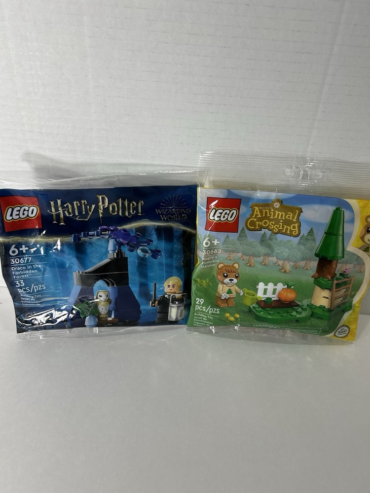 Lego Animal Crossing 30662 & Harry Potter Draco 30677 New Sealed Set