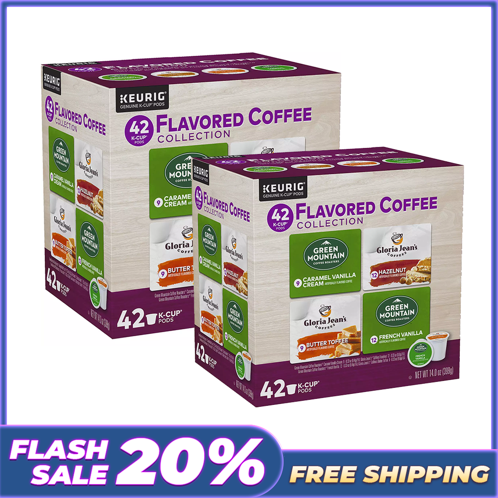 [Flash Sale]- Flavored Coffee Collection, Keurig® K-Cup® Pods - 42-pk (2pack)-image