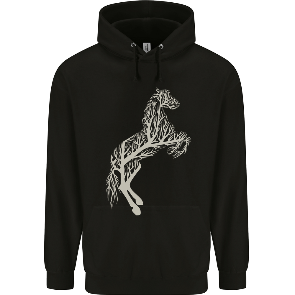 Tree Horse Ecology Equestrian Mens 80% Cotton Hoodie