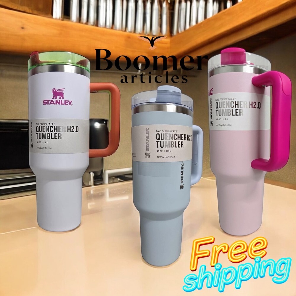 Stainless Steel Tumbler with Straw H2O Flowstate Quencher Flamingo Travel Mug