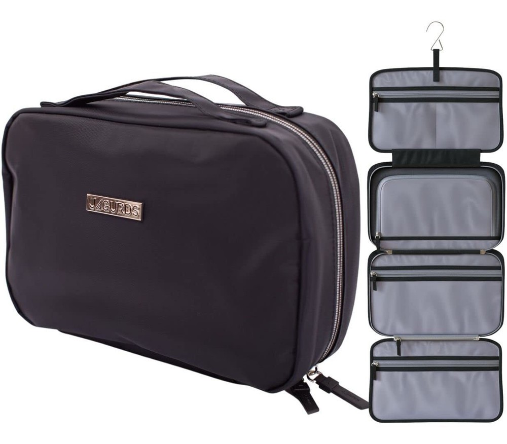 Hanging Toiletry Bag with Hook - Travel Makeup Organizer for Essentials