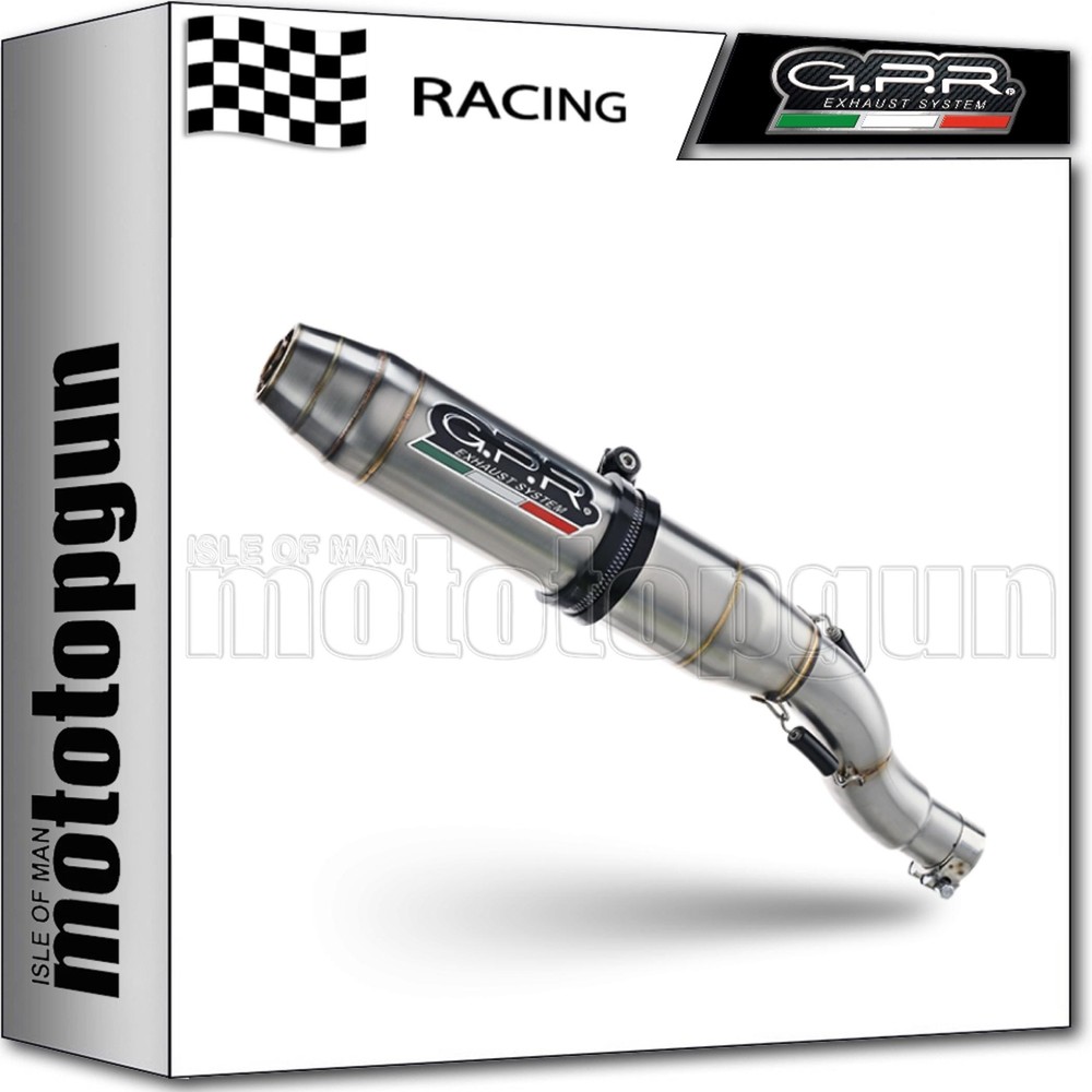 exhaust racing stainless steel gpr for royal enfield continental gt 535 2016 16