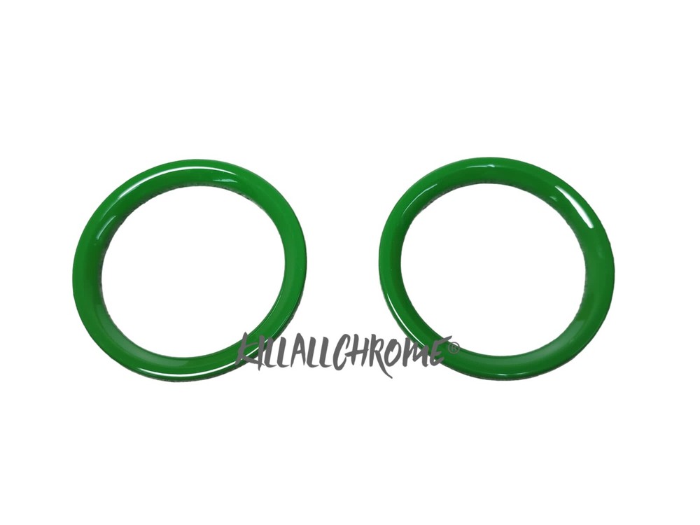 Series 4 FIAT 500 ABARTH NEW GREEN 2 X AIR VENT RING COVERS TRIMS 595