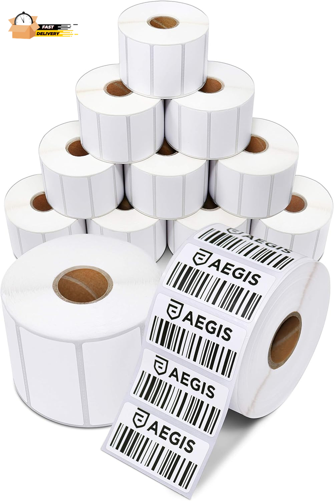 2x1 Direct Thermal Labels for UPC Barcodes Address Shipping Perf