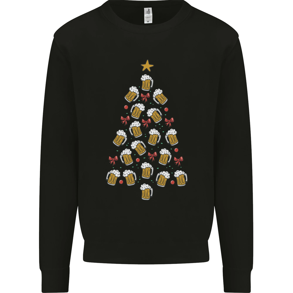 Beer Christmas Tree Mens Sweatshirt Jumper