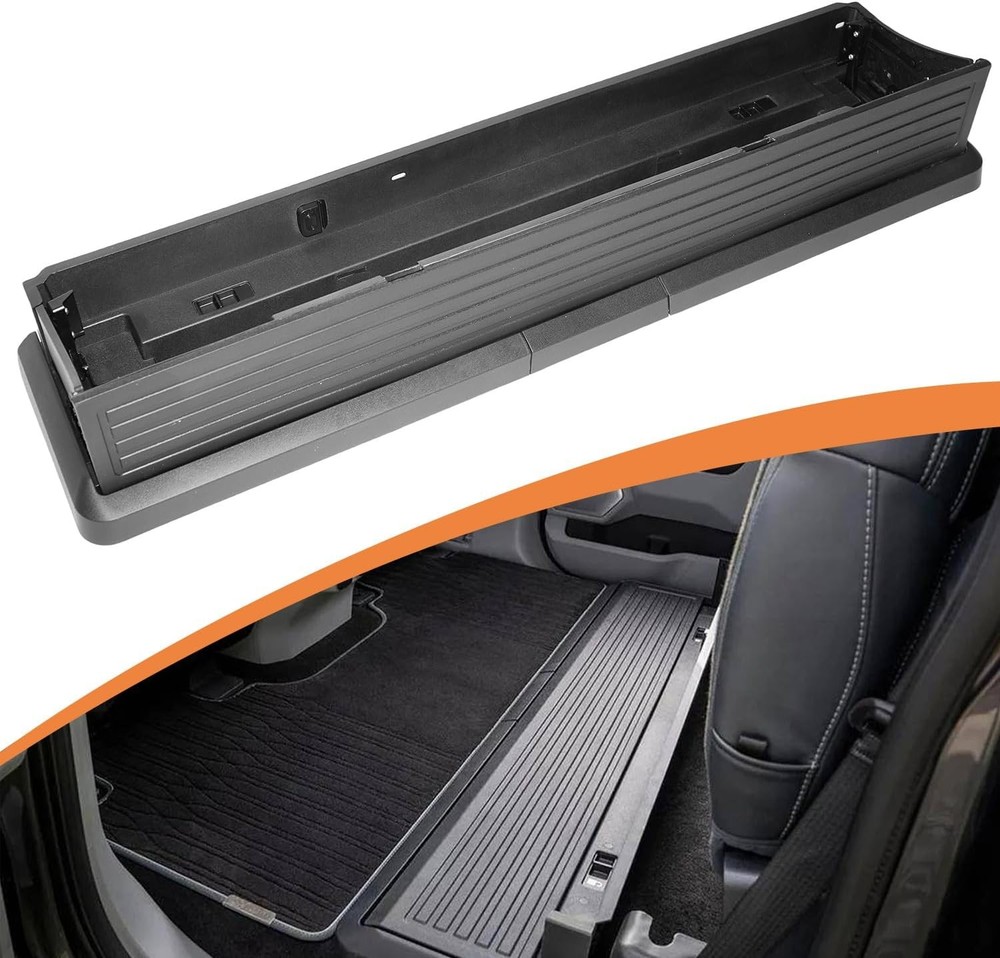 Black Under Seat Storage Box For 2015-2026 Ford F-150 & F-250 & F-350 Foldable