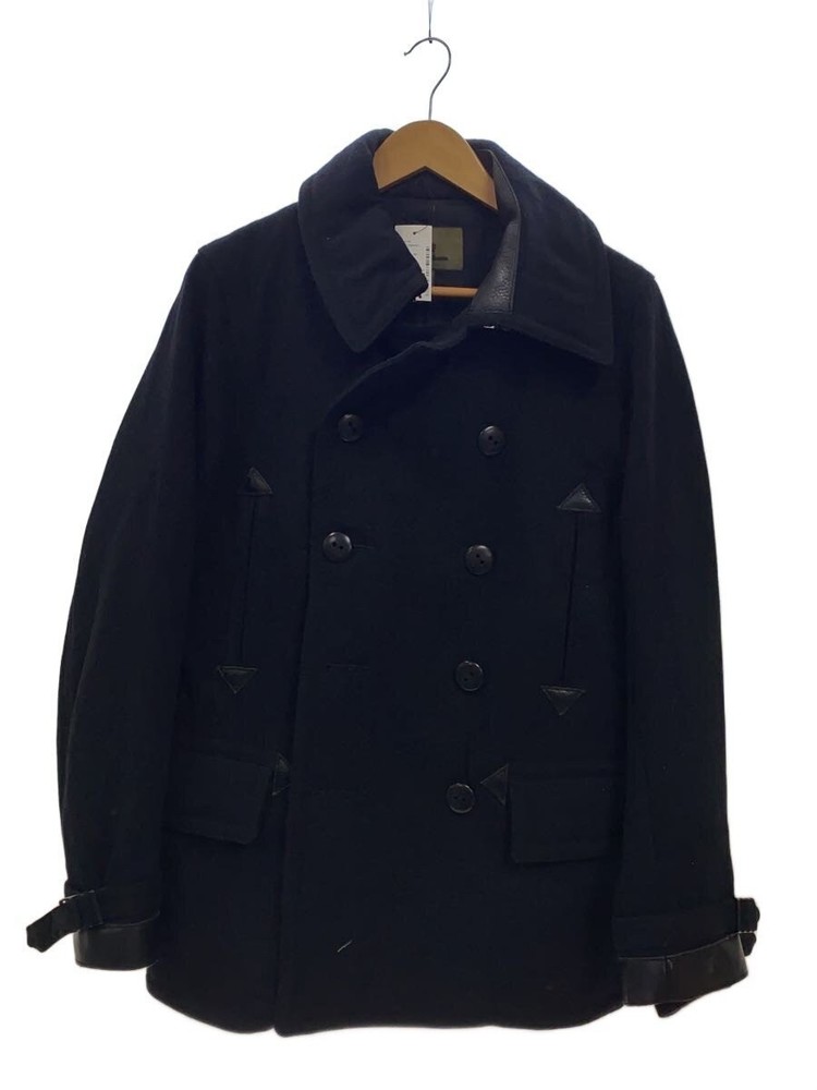 Nigel Cabourn Peacoat/46/Wool/Blk/Plain/8020030100 3346