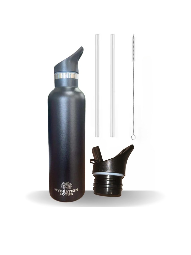- Stainless Steel Water Bottles with Straw Hot & Cold Double Walled Thermal I...