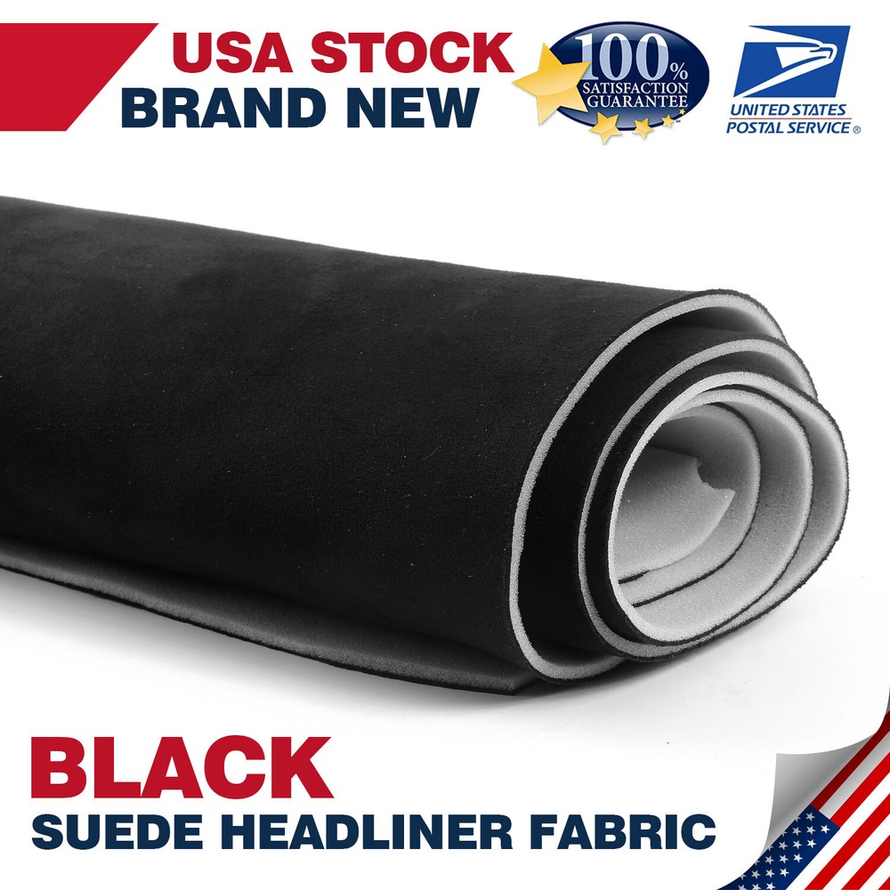 Black Headliner Fabric for Car Ceiling Repair Provides Extra Support 79