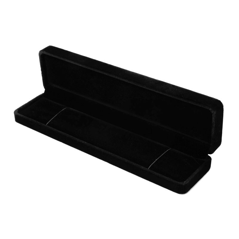 Elegant Black Jewelry Gift Box for Pearls Necklace and Bracelet Storage