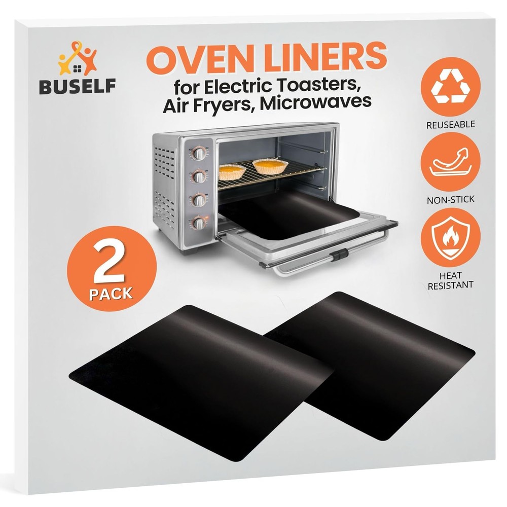 Toaster Oven Liner – Compatible with Breville, Cuisinart, Black & Decker, Das...